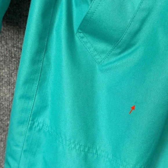 Vintage London Fog Trench Coat Womens L / 14 Teal Bold Double Breasted Jacket - Picture 13 of 16